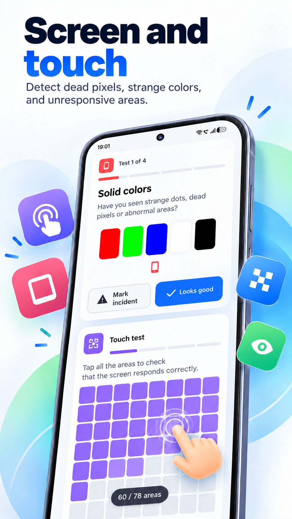 Touch test in English